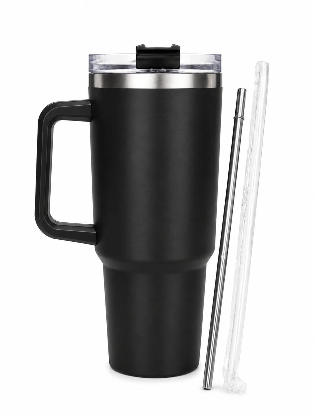 1 ltr Purple Stainless Steel Vacuum Insulated Tumbler, with Straw and Handle .. - ANS Billons