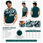 Men's Round Neck Street Wear Printed T-Shirt