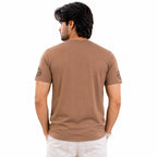 Men's Round Neck Graphic Printed T-Shirt | Premium Tencel Lycra Fabric | Soft Stretch Casual Streetwear Tee | 220-230 GSM