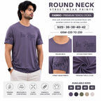 Men's Round Neck Printed T-Shirt | Premium Tencil Lycra Fabric | Soft & Stretchable | Casual Streetwear Graphic Tee