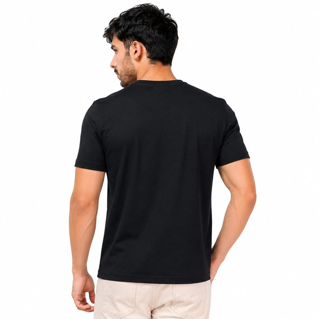 MENOLOGY Men's Holistic Printed Round Neck Half Sleeve T-Shirt | Imported Canvas Fabric | Regular Fit | Casual Graphic Tee