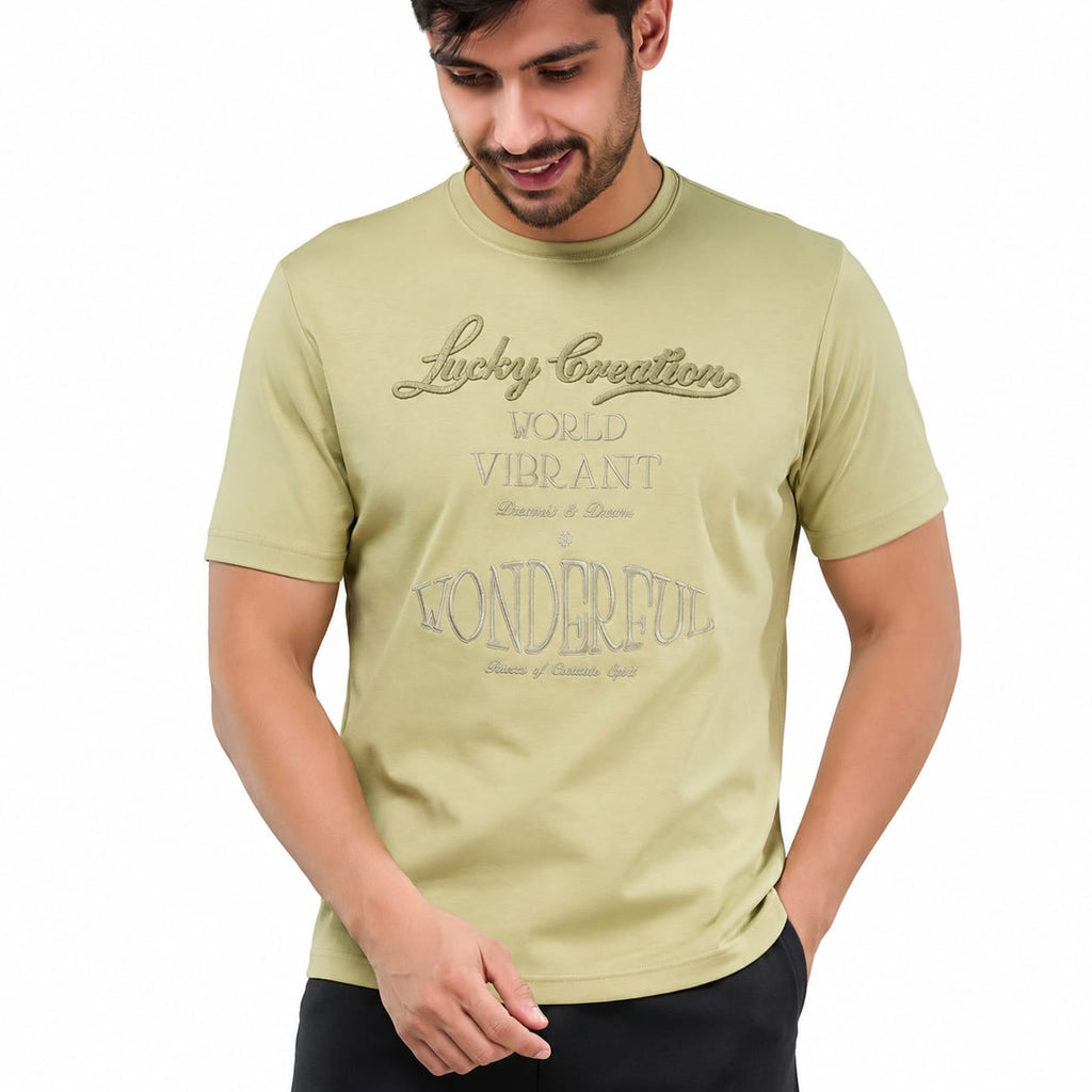 MENOLOGY Men's Round Neck Half Sleeve Graphic T-Shirt | HOLISTIC Collection | Imported Canvas Fabric | Regular Fit