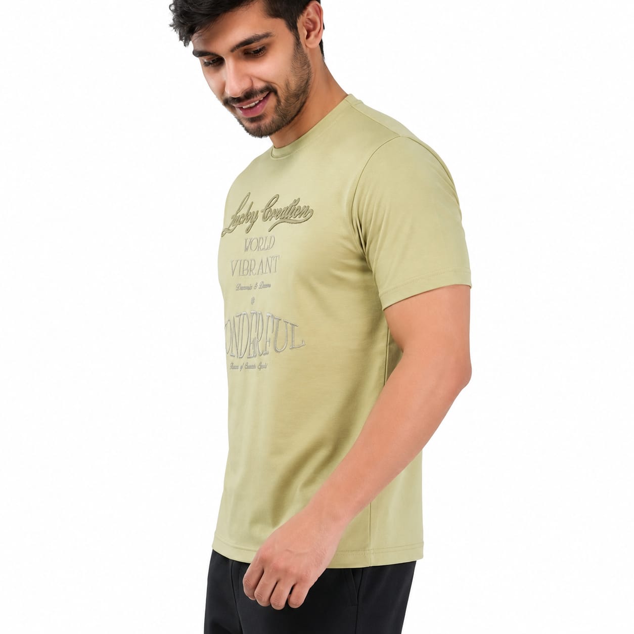 MENOLOGY Men's Round Neck Half Sleeve Graphic T-Shirt | HOLISTIC Collection | Imported Canvas Fabric | Regular Fit