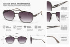 ANS BILLION Premium Aviator Sunglasses for Men