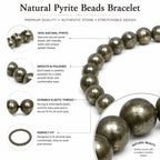 ANS BILLION Natural Pyrite Bracelet for Men &amp; Women