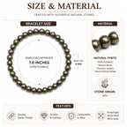 ANS BILLION Natural Pyrite Bracelet for Men &amp; Women