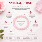 ANS Billion Natural Rose Quartz Bracelet for Women &amp; Men