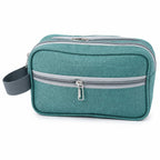 ANS BILLION Premium Travel Toiletry Bag for Men & Women | Multi-Compartment Shaving Kit Organizer | Water-Resistant Travel Cosmetic & Bathroom Organizer | Portable Wash Bag (Teal)