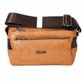 Premium PU Leather Crossbody Sling Bag for Women | Floral Embossed Shoulder Bag | Adjustable Strap | Multi-Zip Travel & Daily Use Messenger Bag | Tan Brown