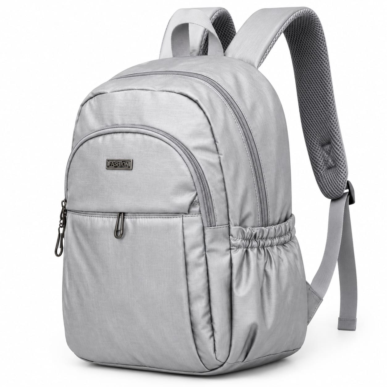ANS BILLION Lightweight Casual Backpack for Men & Women | Water-Resistant Polyester | Spacious Multi-Compartment Travel, College & Office Laptop Backpack | Grey