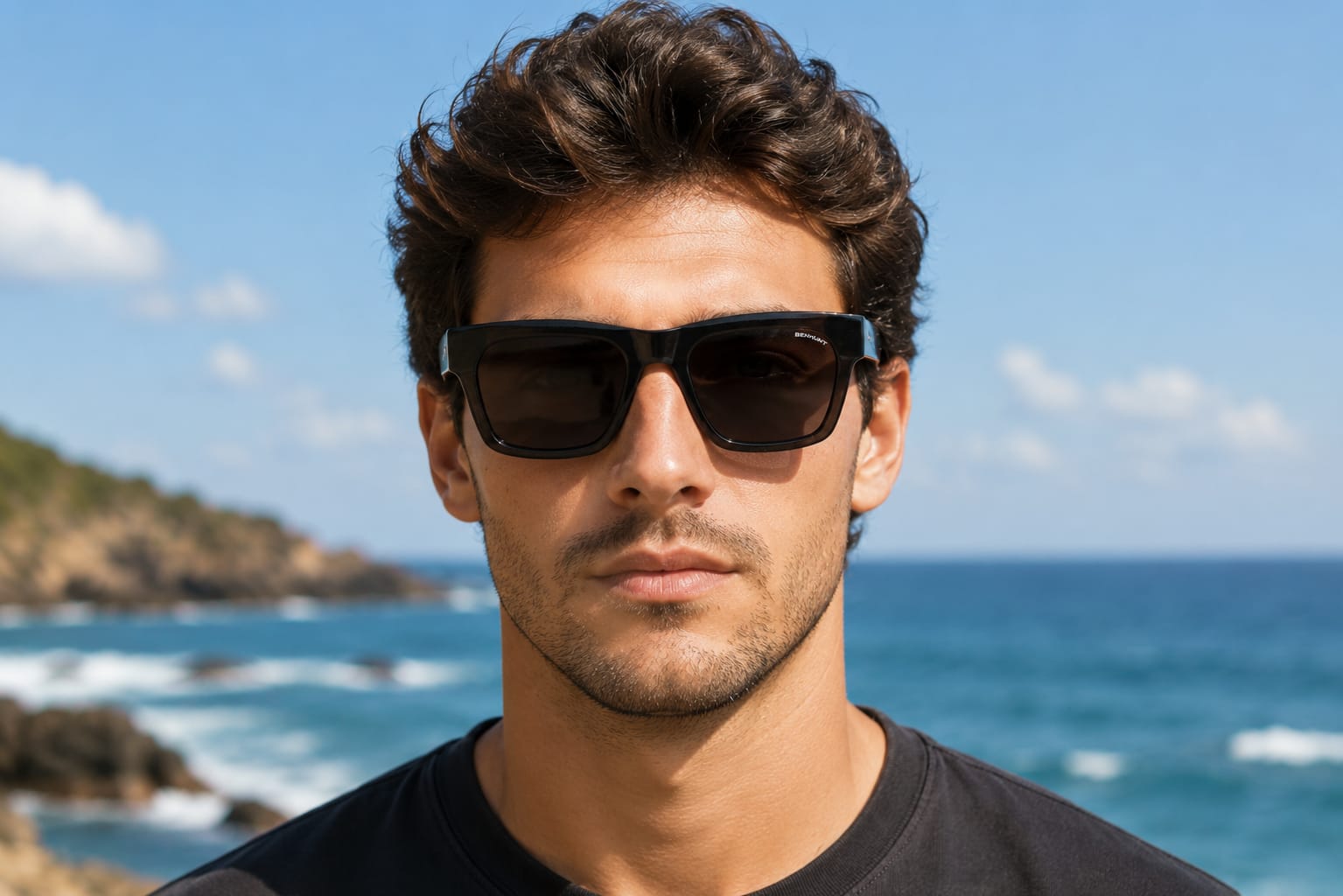 Upgrade your style with BENHUNT Square Polarized Sunglasses.