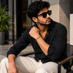 Men's Gold Plated Stainless Steel Kada Bracelet | Premium Striped Design | Stylish Daily Wear Bangle | Size 2.10 to 2.12
