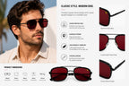 Premium Square Sunglasses for Men &amp; Women - ANS Billons